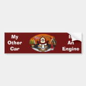 Firefighter Kilroy Bumpersticker (Voorkant)