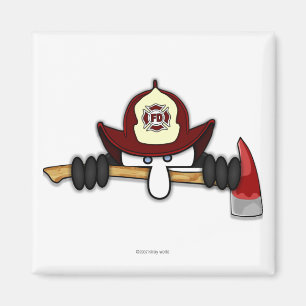 Firefighter Kilroy Magnet 2