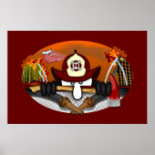 Firefighter Kilroy Poster (Voorkant)