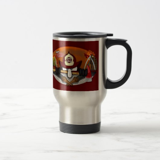 Firefighter Kilroy Travel Mug Reisbeker (Rechts)