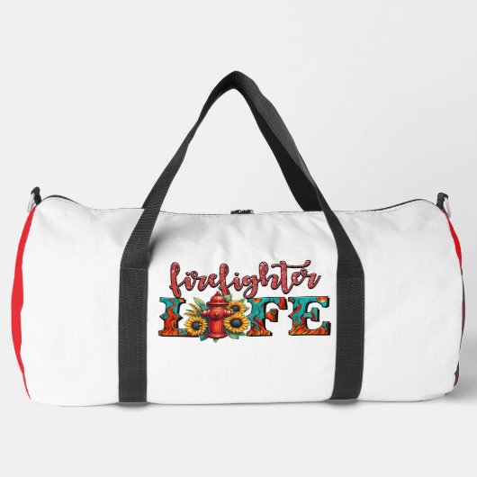  Firefighter Life Hydrant Sunflowers Plunjezak (Voorkant)