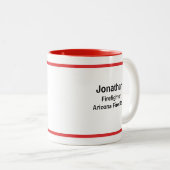 Firefighter Maltese Cross,Thin Red Line,Firetruck Tweekleurige Koffiemok (Voorkant rechts)