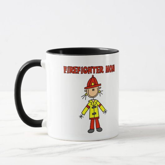 Firefighter Mam Tshirts en Gifts Mok (Links)