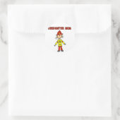 Firefighter Mam Tshirts en Gifts Ronde Sticker (Tas)