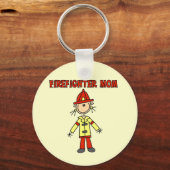 Firefighter Mam Tshirts en Gifts Sleutelhanger (Voorkant)