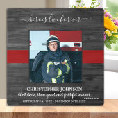 Firefighter Memorial Heroes Live Forever Foto Fotoplaat