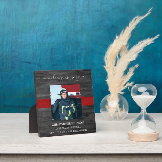 Firefighter Memorial is gedaald in Loving Memory Fotoplaat (Insitu)