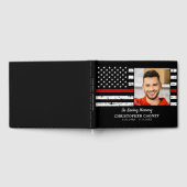 Firefighter Memorial Loving Memory Photo Funeral Gastenboek (Volledig)