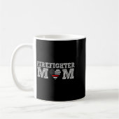 Firefighter Mom Fireman Gift Proud Firefighter Quo Koffiemok (Links)