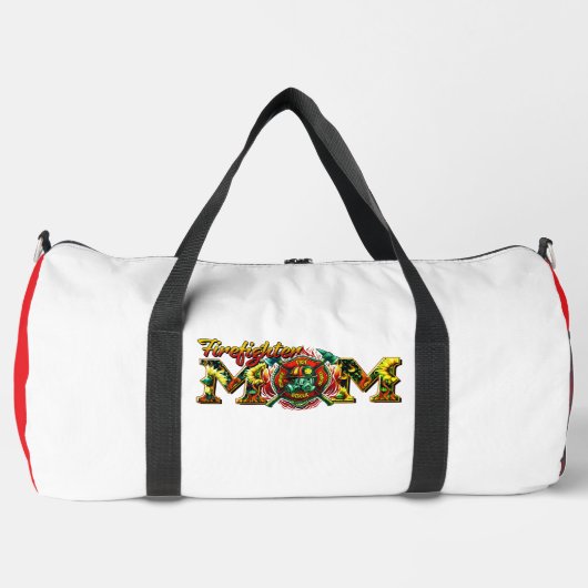 Firefighter Mom Sunflowers Heartfelt Tribute Plunjezak (Voorkant)