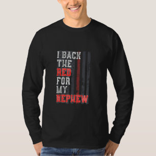 Firefighter Nephew Tunt oom steunt Amerikaanse Fla T-shirt
