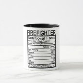 Firefighter Nutritional Facts Mok (Midden)
