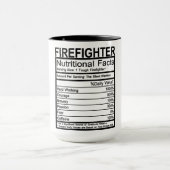 Firefighter Nutritional Facts Mok (Midden)