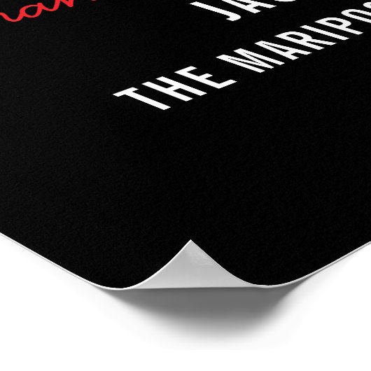 Firefighter of the Year Employee Logo Red Line Poster (Hoek)