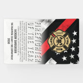 Firefighter of the Year Employee Recognition Logo Spandoek (Horizontaal)