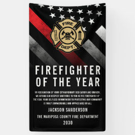 Firefighter of the Year Employee Recognition Logo Spandoek