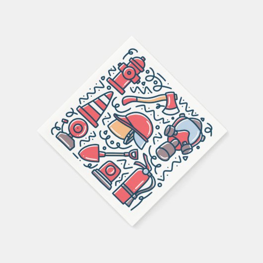 Firefighter Paper Servet (Hoek)