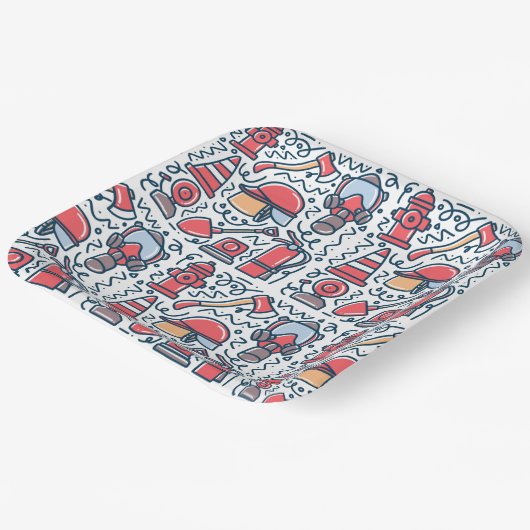 Firefighter Papieren Bordje (Gebogen)