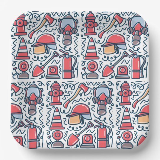 Firefighter Papieren Bordje (Voorkant)