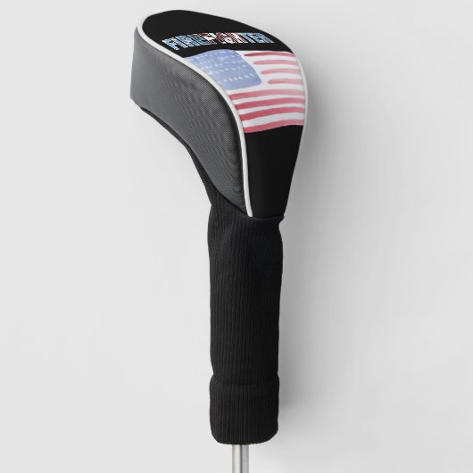 Firefighter Patriotic  Golfheadcover (Schuin)