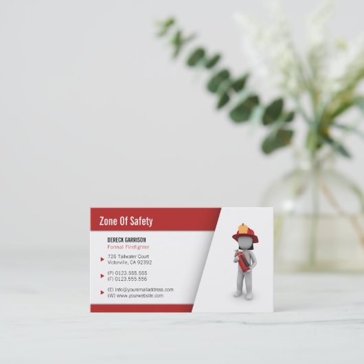 Firefighter | Perfect Visitekaartje (Staand voorkant)