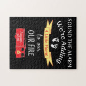 Firefighter Pregnancy Announcement August 2 Legpuzzel (Horizontaal)