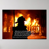 Firefighter Quote Poster (Voorkant)