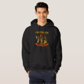Firefighter red line fire truck for fireman BACKPR Hoodie (Voorkant volledig)