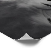 Firefighter Red Line Tribute Smoke American Flag Poster (Hoek)