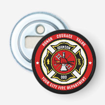 Firefighter Rescue ADD NAME Fire Department Badge