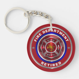 Firefighter Retired Sleutelhanger