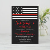 Firefighter Retirement Celebration Fireman Kaart (Staand voorkant)