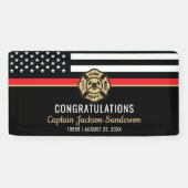 Firefighter Retirement Fire Department Fireman Spandoek (Horizontaal)