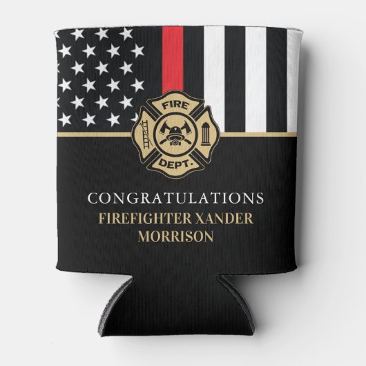 Firefighter Retirement Fire Department Party Blikjeskoeler (Voorkant)