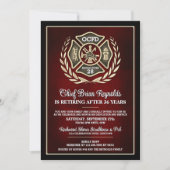 Firefighter Retirement Party Invitation Kaart (Voorkant)