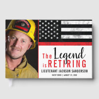 Firefighter Retirement Thin Red Line Fireman Foto