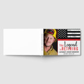 Firefighter Retirement Thin Red Line Fireman Foto Gastenboek (Volledig)