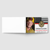 Firefighter Retirement Thin Red Line Flag Foto Gastenboek (Volledig)