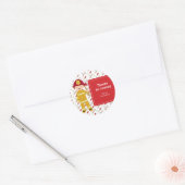 Firefighter Ronde Sticker (Envelop)