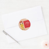 Firefighter Ronde Sticker (Envelop)