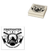 Firefighter Rubberstempel (Gestempeld)