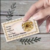 Firefighter Shield aangepaste naam Visitekaartje