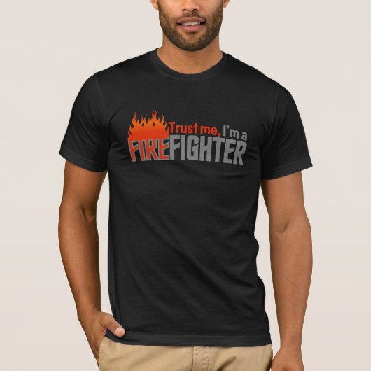 Firefighter-shirt - kies stijl en kleur t-shirt (Voorkant)