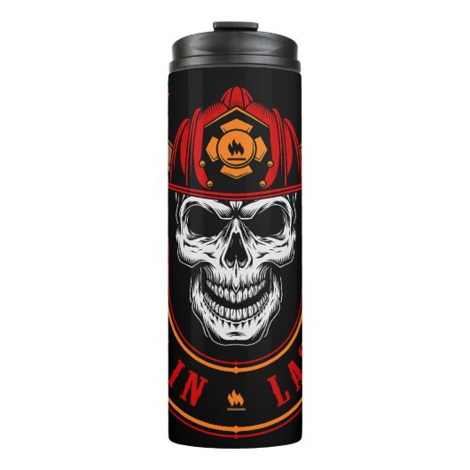 Firefighter Skull Maltese Cross Thermosbeker (Voorkant)