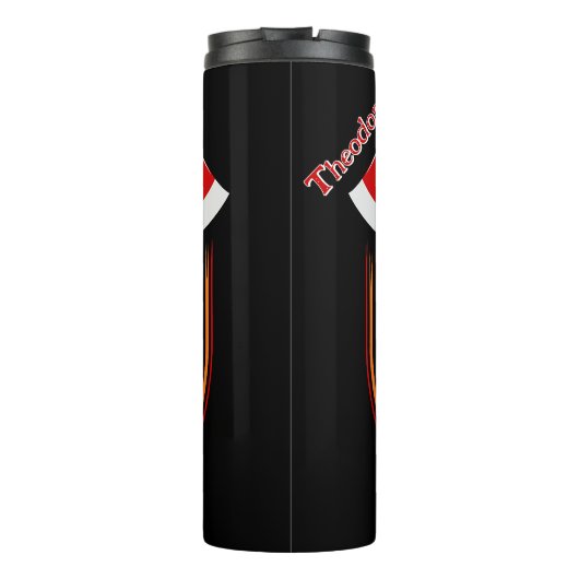 Firefighter Skull Maltese Cross Thermosbeker (Achterkant)