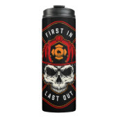 Firefighter Skull Maltese Cross Thermosbeker (Voorkant)