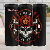 Firefighter Skull Maltese Cross Thermosbeker