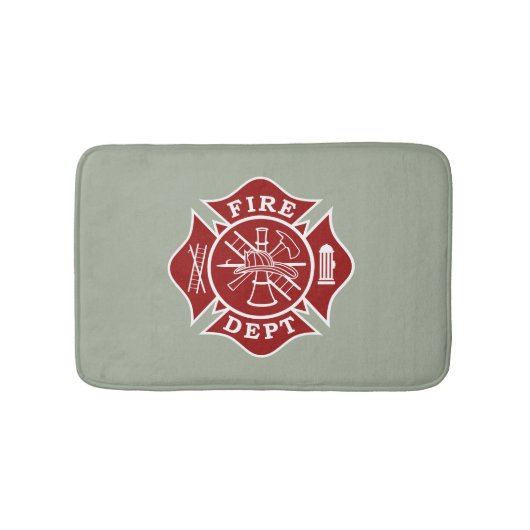 Firefighter Small Bath Mat (Voorkant)