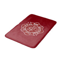 Firefighter Small Bath Mat