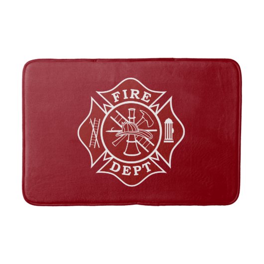Firefighter Small Bath Mat (Voorkant)